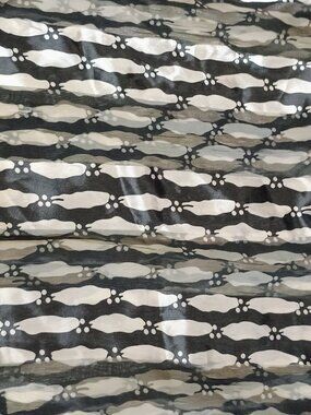 Black and white vintage scarf